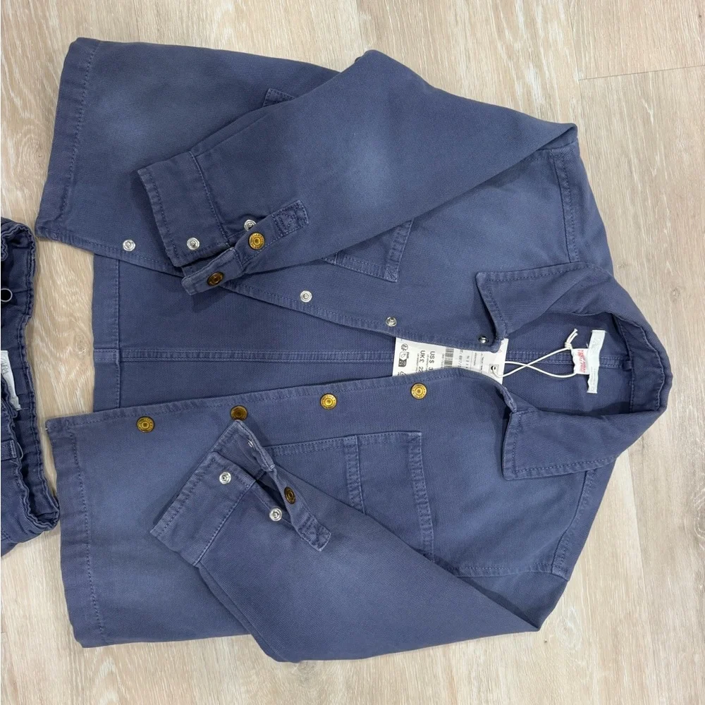 Zara boys chore jacket set 5t shirt and pants
